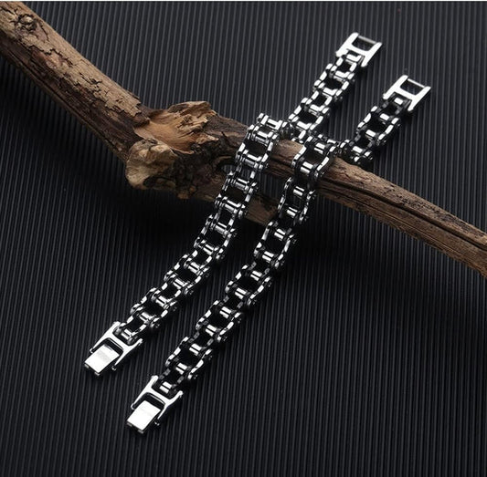 Pulseira Biker Aço Inoxidável